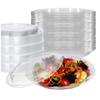 Nicole Fantini Salad Containers with Lids in Bulk Clear Plastic Disposable for a Fresh Airtight Seal, Portable Serving Bowl Set for Meal Prep & Preserve Freshness (50 PCS, 64 oz Salad Containers) view 4
