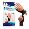 Dropsky Thumb Brace 4 Pack  Waterproof Thumb Splint with Gel Pad for Carpal Tunnel, Arthritis & Trigger Finger Relief  Adjustable Compression Wrist Stabilizer for Left & Right Hand - Black view 1