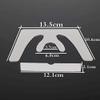 1Set Stainless Steel Dental Fox Plane Plate, Occlusal Maxillary Casting Jaw view 4