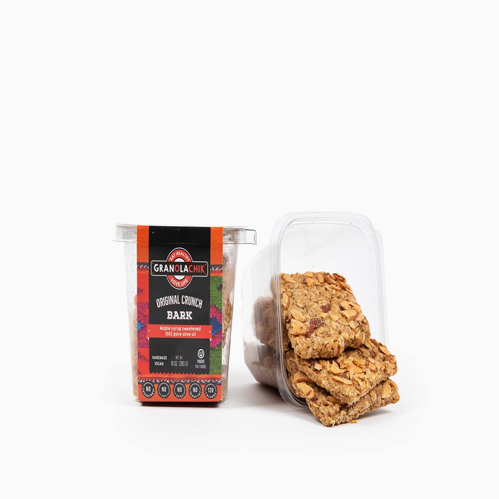 Granolachik Artisanal Granola Bark, Vegan, No Refined Sugars Maple Syrup Sweetened, 10oz (Homemade Original Crunch, 1 Pack)