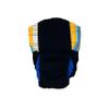 Barkertime Blue Yellow Plaid on Black Waterproof Premium Cat Diaper, L, Without Tail Hole - Made in USA view 3