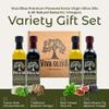 Viva Oliva Four 60ml (2oz) Variety Gift Set - Premium Flavored Extra Virgin Olive Oils (Tuscan Herb & Basil) and All Natural Balsamic Vinegars (18 Year Traditional & Black Mission Fig) view 2