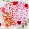 AREOK Valentines Day Candy Goody Bags, Valentine Goodie Bags, 133 Pcs - Valentines Cellophane Treat Bags, Clear Goodie Bags With Ties, Cellophane Cookie Bags, Valentines Day Gift Bags, 7 Designs view 3