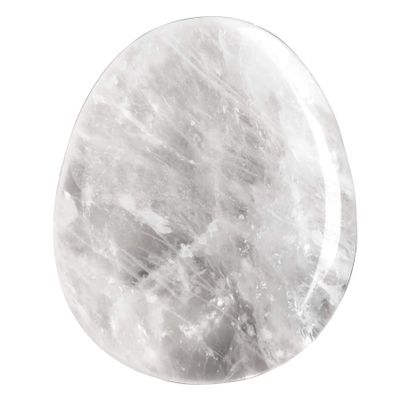 favoramulet Healing Crystal Thumb Worry Stone, Teardrop Carved Palm Pocket Stones for Anxiety Therapy Geometry Chakra Reiki Positive Energy Meditation, Rock Quartz