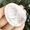 favoramulet Healing Crystal Thumb Worry Stone, Teardrop Carved Palm Pocket Stones for Anxiety Therapy Geometry Chakra Reiki Positive Energy Meditation, Rock Quartz view 3