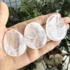 favoramulet Healing Crystal Thumb Worry Stone, Teardrop Carved Palm Pocket Stones for Anxiety Therapy Geometry Chakra Reiki Positive Energy Meditation, Rock Quartz view 4