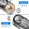 SWIFTIRON Spin Mop and Bucket with Wringer Set for Home,360 Mop and Bucket with Separate Clean and Dirty Water,Wet Dust Mop for Floor Cleaning with Extra Refills (Silver) view 3
