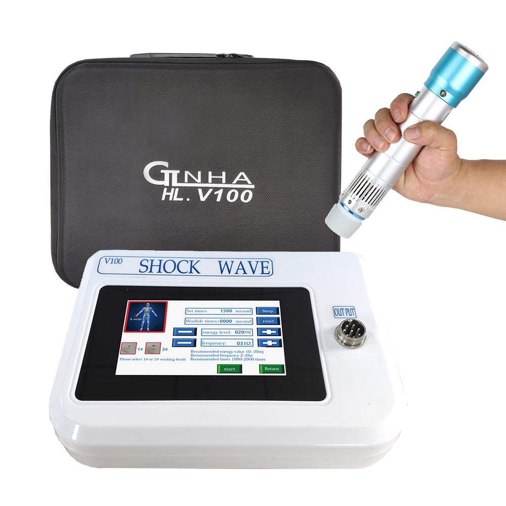 YJJ ED Shockwave Therapy Machine Electromagnetic Extracorporeal Shock Wave Therapy Equipment with 11 Different Massage Heads for Erectile Dysfunction & Relieve Pain and Improve Blood Circulation