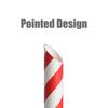 ALINK Paper Boba Straws, 4-Layer Heavy Duty, 12mm Extra Wide Biodegradable Striped Jumbo Smoothie Straws for Bubble Tea, Tapioca Pearls - Pack of 50 view 3