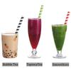 ALINK Paper Boba Straws, 4-Layer Heavy Duty, 12mm Extra Wide Biodegradable Striped Jumbo Smoothie Straws for Bubble Tea, Tapioca Pearls - Pack of 50 view 4