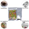 100 Pack Resealable Mylar Bags- 4.7 x 7.9 Inch Flat Zip lock Bags Food Storage Packaging Pouch Clear Silver Aluminum Foil Bags view 3