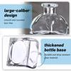 ericotry 50ml Square Glass Diffuser Bottle, Clear Empty Container view 3