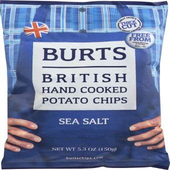 Burts Chip Potato Sea Salt - 5.3 OZ (Pack of 2)