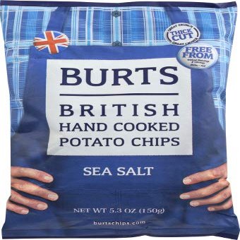 Burts Chip Potato Sea Salt - 5.3 OZ (Pack of 2)