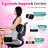 AOSSA BBL Pillow After Surgery, Brazilian Butt Lift Booty + Back Support Cushion, Foam Butt Pillows for Sitting Driving, Travel Lifting Seat Cushion, Post Surgery Wedge Pillow, BBL Recovery Kit view 3