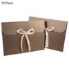 10Pcs Envelope Presents Bags Paper Party Favor Bag with Bow Ribbon Silk Scarves Presents Package Box Gloves Hat Scarf Envelope Wrap Bags Greeting Cards Holders for Christmas Birthday Wedding Decor view 4