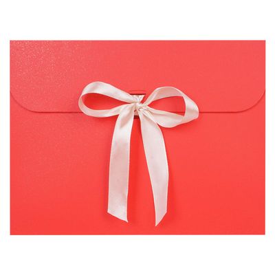 10Pcs Envelope Presents Bags Paper Party Favor Bag with Bow Ribbon Silk Scarves Presents Package Box Gloves Hat Scarf Envelope Wrap Bags Greeting Cards Holders for Christmas Birthday Wedding Decor