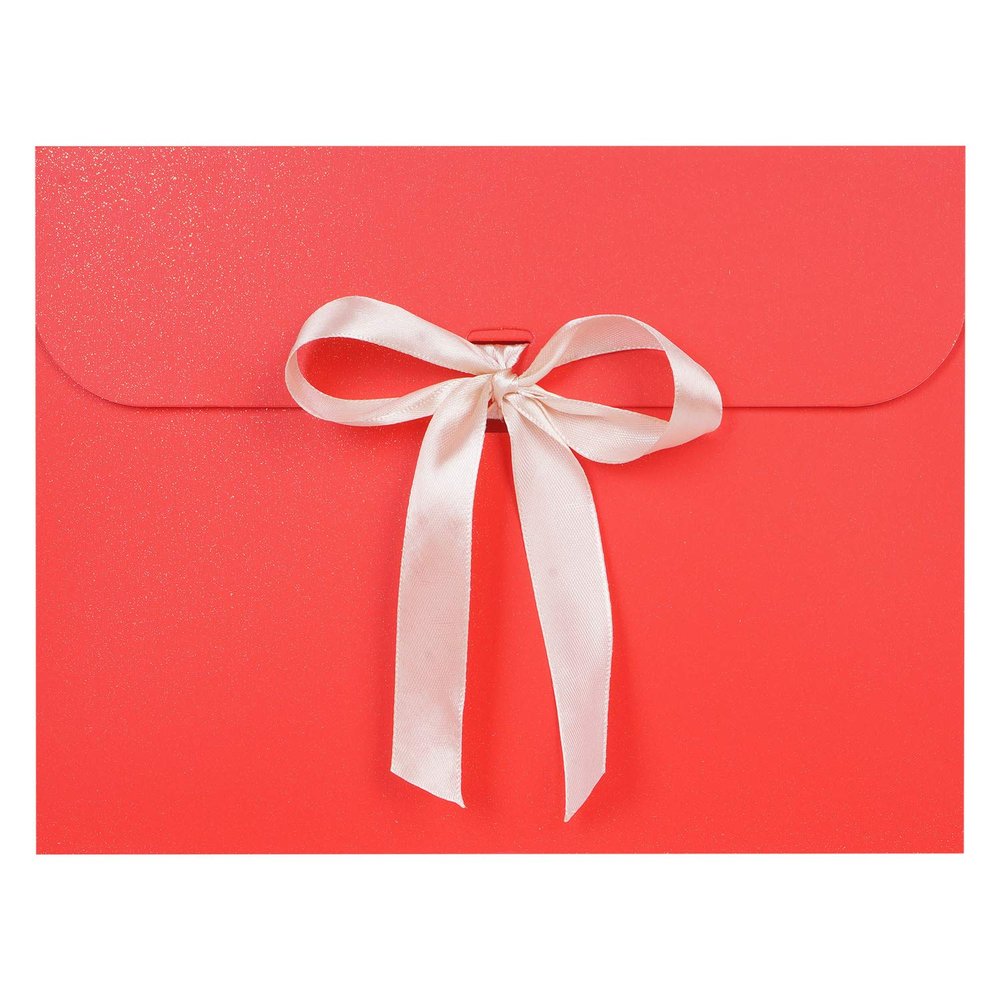 10Pcs Envelope Presents Bags Paper Party Favor Bag with Bow Ribbon Silk Scarves Presents Package Box Gloves Hat Scarf Envelope Wrap Bags Greeting Cards Holders for Christmas Birthday Wedding Decor