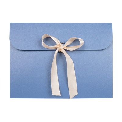 10Pcs Envelope Presents Bags Paper Party Favor Bag with Bow Ribbon Silk Scarves Presents Package Box Gloves Hat Scarf Envelope Wrap Bags Greeting Cards Holders for Christmas Birthday Wedding Decor