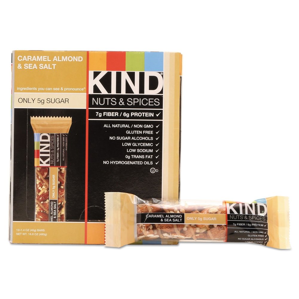 Kind LLC dba Kind Snacks Snack Bars; Caramel Almond/Sea Salt; 1.4oz; 12/BX