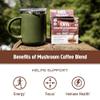 OM MUSHROOM SUPERFOOD Instant Coffe  Organic Arabica with Lions Mane, Cordyceps, Reishi, Turkey Tail & Ginkgo Biloba  Supports Energy, Focus & Mental Clarity  Single Serve Pack (10 Count) view 2