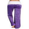 Andongnywell Women Casual Yoga Pant Wide Legs Pants Purple view 2