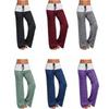 Andongnywell Women Casual Yoga Pant Wide Legs Pants Purple view 3