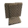 100 Qty 6" x 9" Decorative Flat Paper Gift Bags - Damask Pattern on Brown Kraft Bags - for Sales/Treats/Parties Cookies/Gifts - N'icePackaging view 1