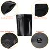 100 Pack Smell Proof Mylar Bags - 4.7 x 7.9 Inches Resealable Stand Up Ziplock Bags Food Storage Foil Pouch Matte Black view 4
