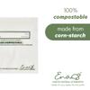 100% Compostable Food Storage Bags [Sandwich 150 Pack] Eco-Friendly Freezer Bags, Resealable Bags, Heavy-Duty, Reusable, by Earth's Natural Alternative, off white view 3