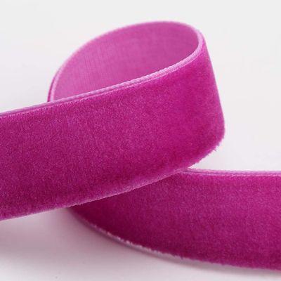Italian Options Velvet Ribbon, Luxury, Single-Face Velvet Ribbon for Crafting, Christmas, Bows, Hair, Cakes, Weddings, Ornaments, Gift Wrapping, Flowers, 9mm x 10 Metre Roll, Hot Pink