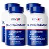ALFLEXIL Premium Glucosamine & Chondroitin Nutritional Supplement - Healthy Joint, Bone & Knee Support - Rich in MSM & Collagen - Organic Natural Ingredients - Made in USA - 90 Capsules - 4 Pack