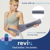 REVIX Microwavable Heating Pad for Back, Extra Large Microwave Heated Pack with Moist Heat for Waist, Stomach, and Shoulder, Unscented Hot or Cold Pack, Gray view 3