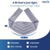 REVIX Microwavable Heating Pad for Back, Extra Large Microwave Heated Pack with Moist Heat for Waist, Stomach, and Shoulder, Unscented Hot or Cold Pack, Gray view 4