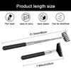 6Pcs Back Scratcher, Extendable Back Scratchers for Adults, Oversized Portable Stainless Steel Telescoping Back Scratcher Tool with Canvas Carrying Bag view 2
