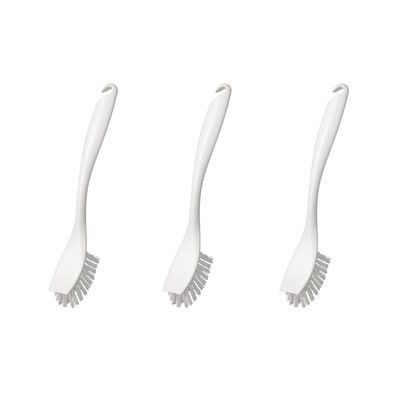 Ikea Easily Handable White Dish-Washing Brush (Pack of 3)