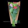 Flower Sleeve Open Bottom - Natural (Water Strength- 45-50 gsm.) Kraft Paper Back/BO Plastic 1.6 mil Clear Front - VALUE PACK OF 300 SLEEVES, Same Size (4,5" x 14" x 12") view 1