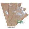 Flower Sleeve Open Bottom - Natural (Water Strength- 45-50 gsm.) Kraft Paper Back/BO Plastic 1.6 mil Clear Front - VALUE PACK OF 300 SLEEVES, Same Size (4,5" x 14" x 12") view 3