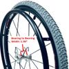 24" (540MM) 16 Spoke Wheel with Primo All Terrain Tires and Tubes (Wheel with Silver Color Hub) view 2