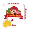 Glitter Farm Animal Happy Birthday Cake Topper,Barn Farm Themed Cake Decor,Barnyard Farmhouse Farm Animals Baby Shower Birthday Party Decorations view 2