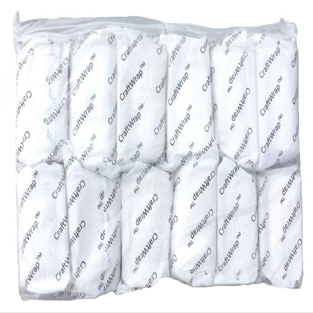 12pk Case Craft WRAP Plaster Bandage Belly Casting Cloth Guaze Roll 4in x 5yd