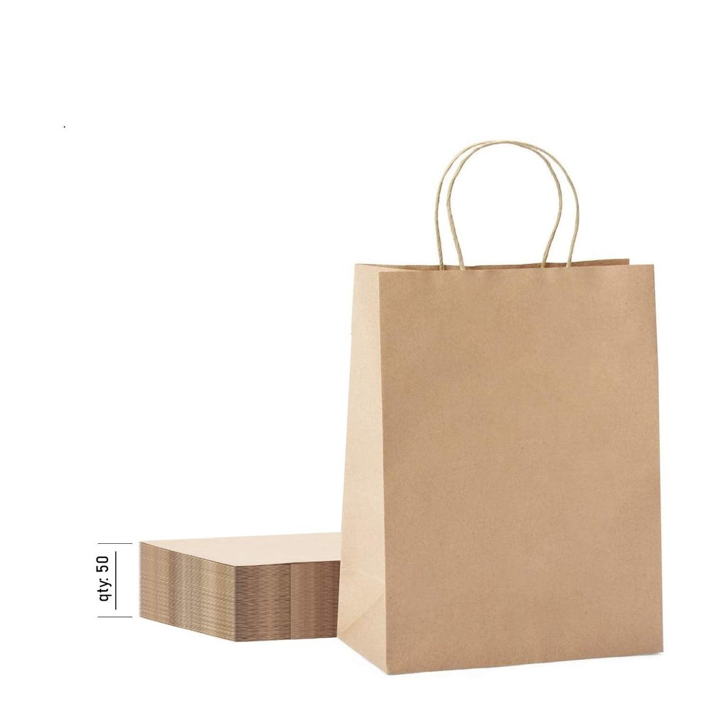 10x13 Kraft Paper Bags 50 pc 10x5x13 Kraft Paper Bags Brown Paper Bags Brown Gift Bags Kraft Shopping Bags Kraft Retail Bags Paper Gift Recycled Paper Bags Kraft Paper Bags with Handles Bulk (50)