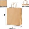 10x13 Kraft Paper Bags 100 pc 10x5x13 Kraft Paper Bags Brown Paper Bags Brown Gift Bags Kraft Shopping Bags Kraft Retail Bags Paper Gift Recycled Paper Bags Kraft Paper Bags with Handles Bulk (100) view 2