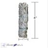 Activate White Sage 6 Pack Bundle - 4 Inches Smudge Sticks Home Spiritual Cleansing Meditation Relaxation Aromatherapy Healing Energy Rituals - Premium California White (6 Pack - 4") view 2