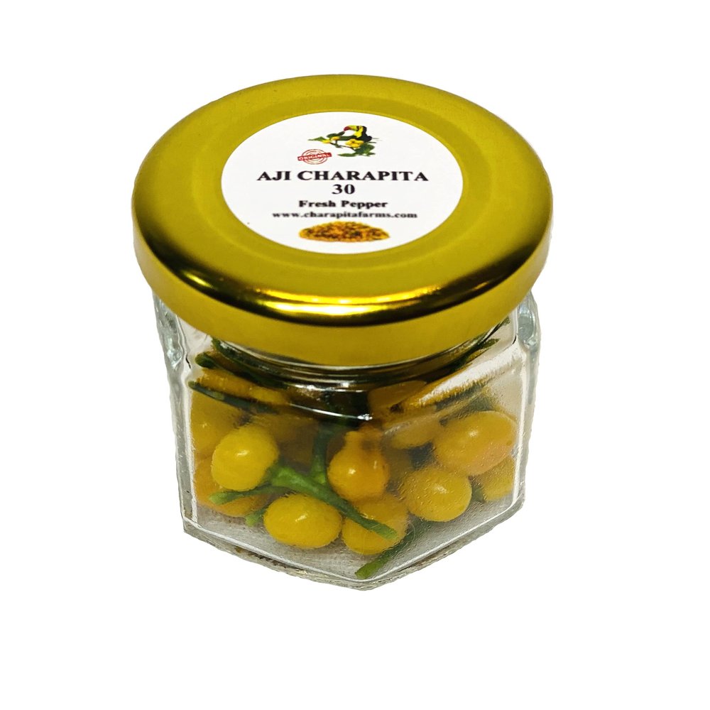 Aji Charapita - Fresh Premium Peppers (200 pc Fresh Pepper in Deco Glass)