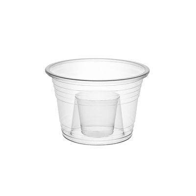 Party Essentials Soft Plastic Bomber Shot Cups, Jager Blaster Power Bombs Cups, 3 oz., 100-Count, Clear