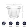Party Essentials Soft Plastic Bomber Shot Cups, Jager Blaster Power Bombs Cups, 3 oz., 100-Count, Clear view 2