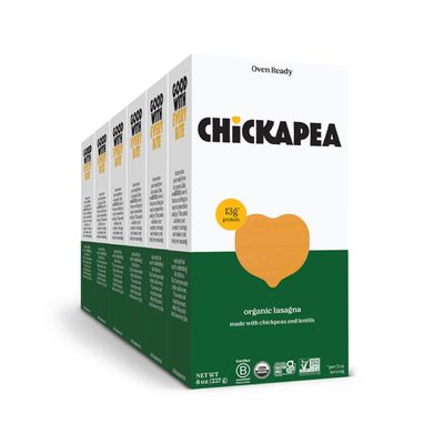 Chickapea Organic Chickpea Pasta - Lasagna - 8 oz (Pack of 6)