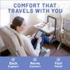 BASIC CONCEPTS Airplane Adjustable Foot Hammock (2 Pack), Perfect or Office Footrest to Relax Your Feet (Memory Foam) - for Travel Accessories, Desk Hammock, Comfy Hanger view 2