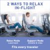 BASIC CONCEPTS Airplane Adjustable Foot Hammock (2 Pack), Perfect or Office Footrest to Relax Your Feet (Memory Foam) - for Travel Accessories, Desk Hammock, Comfy Hanger view 3